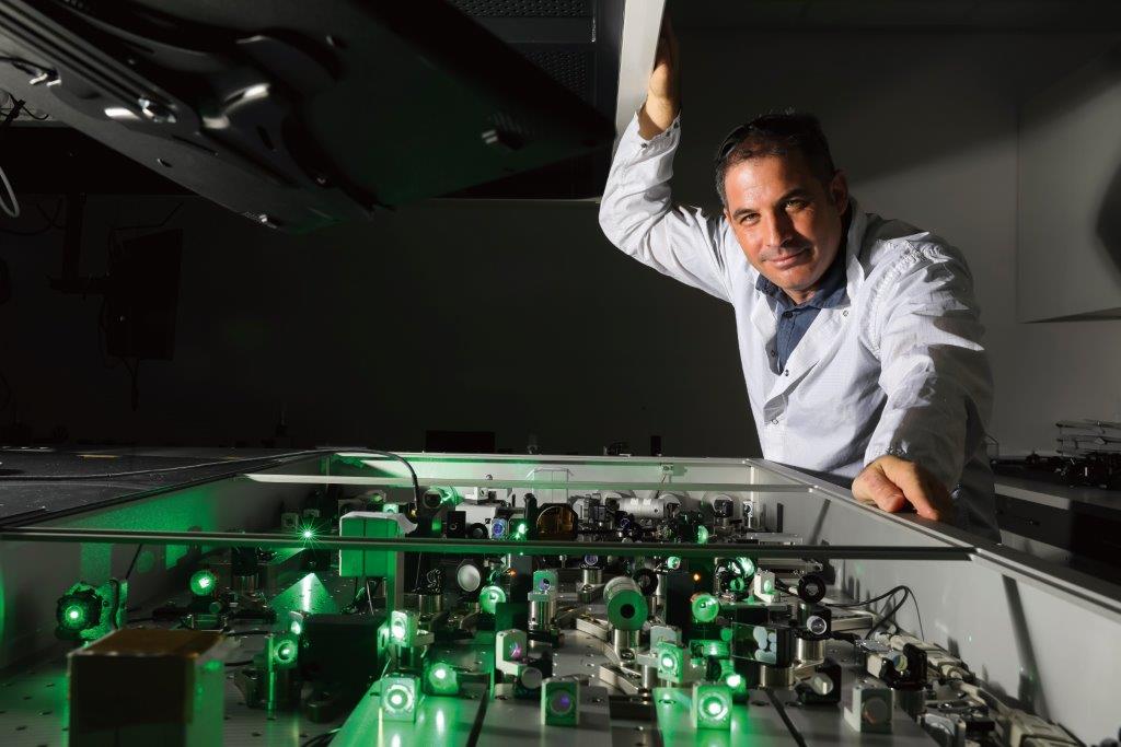 Haim Suchowski, an Azrieli Graduate Studies Fellow, researches the physics of ultrafast nonlinear optical phenomena.