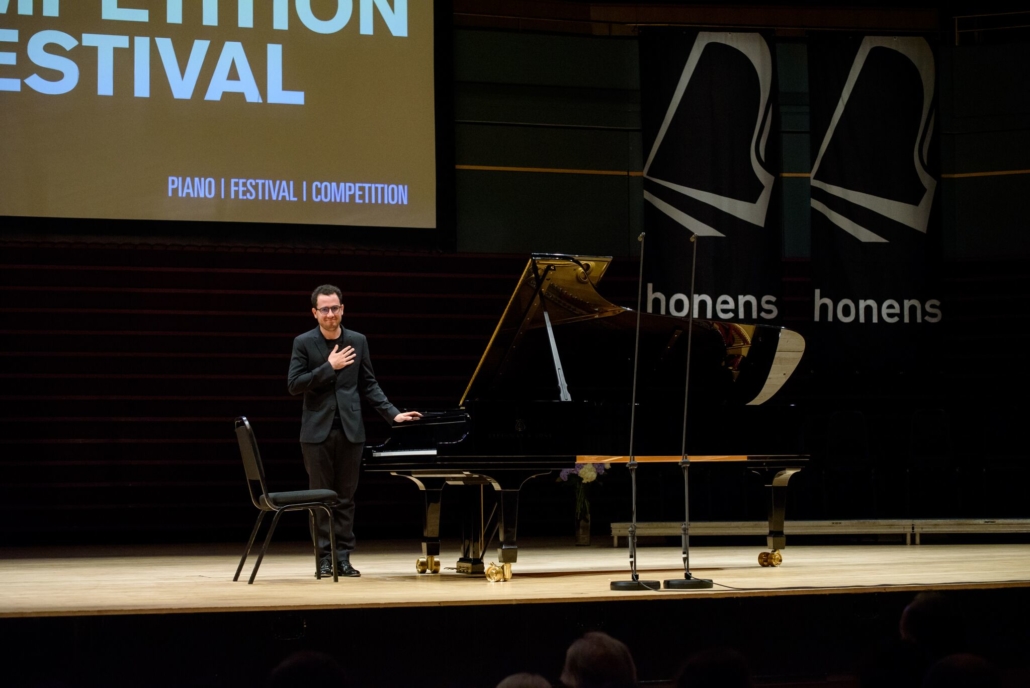 Honens in an international piano competition, which helps to launch the careers of emerging artists. 