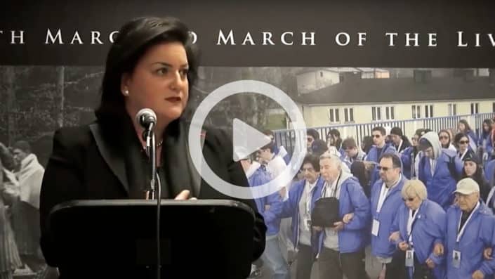 Dr. Naomi Azrieli Address at the March of the Living Exhibit March of the Living