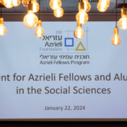 Azrieli Fellows and Alums in the Social Sciences